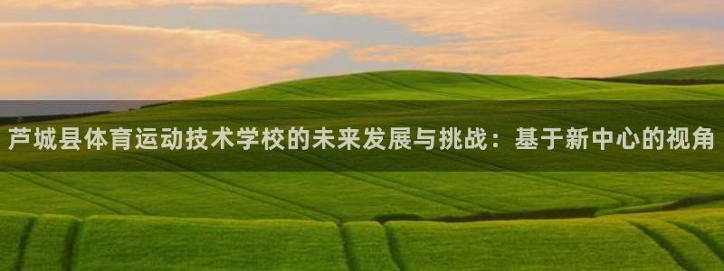 公海赌赌船官网下载官方客服电话：芦城县体育运动技术学校的未来