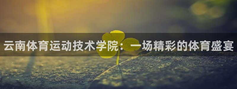 公海赌赌船官网下载娱乐：云南体育运动技术学院：一场精彩的体育